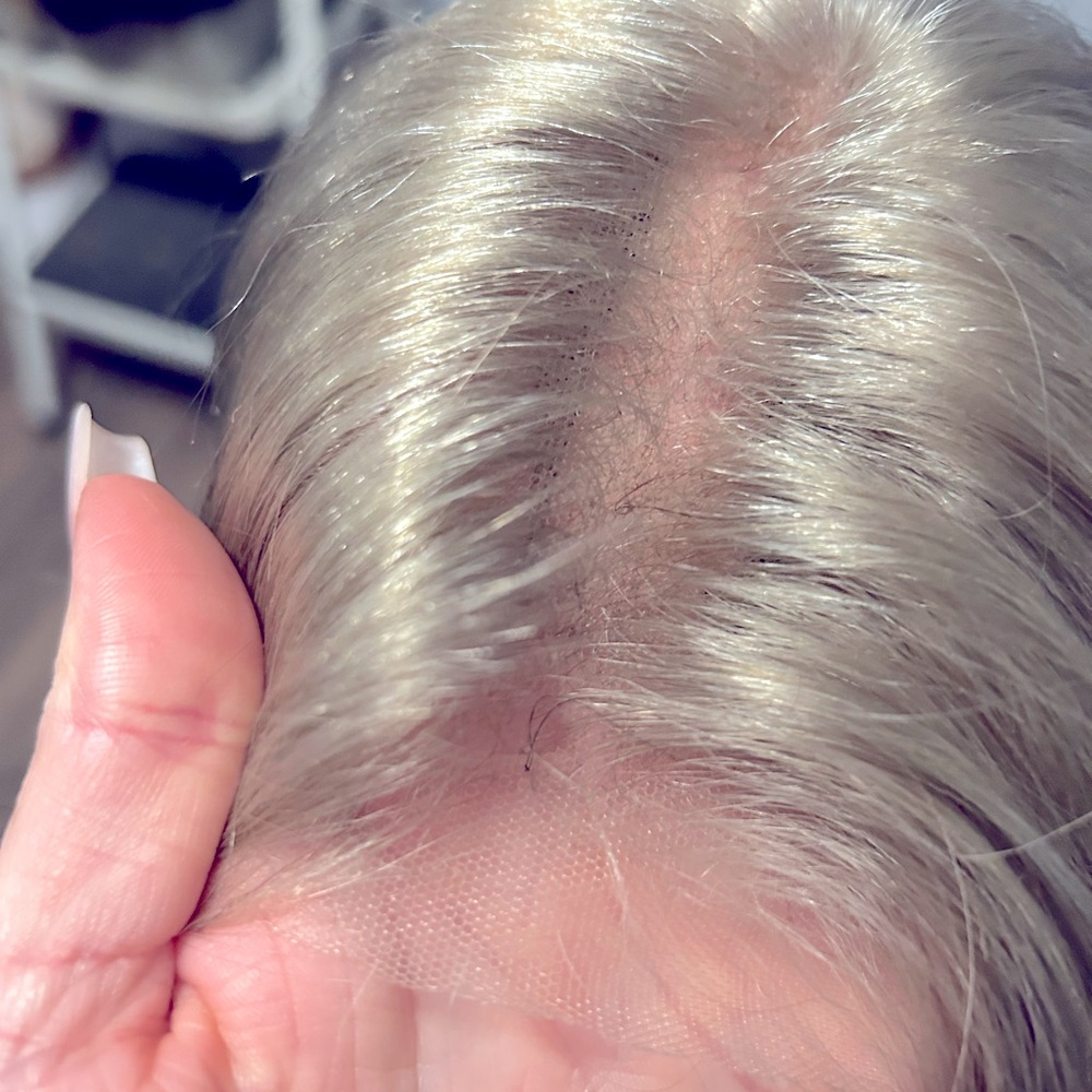 Ash blond wig